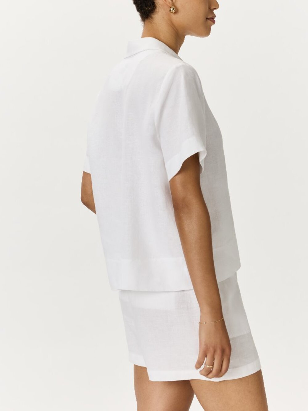 100% European Linen Short Sleeve Shirt - Picture 5 of 12